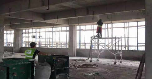 西安某工厂纤维喷涂